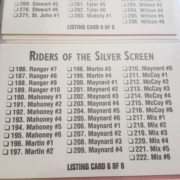 1993 Riders of the Silver Screen collector series 1 complete set - Picture 8 of 10